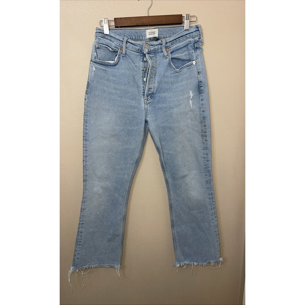 Citizens of Humanity Premium Vintage Raw Hem High Waist Button Fly Sz 28 *SEE